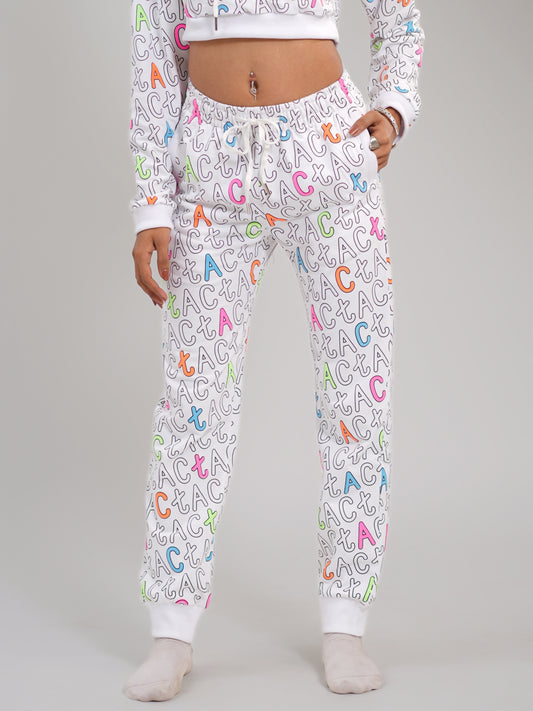 All-Over White Signature Jogger - Tactlifestyle
