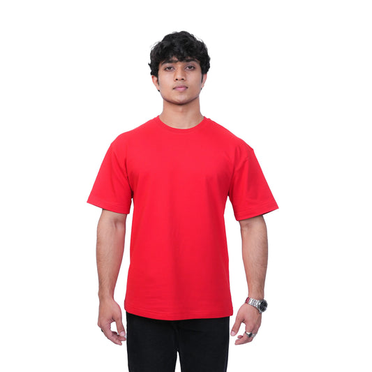 Hot Red Basic Oversized Tee TacT Lifestyle
