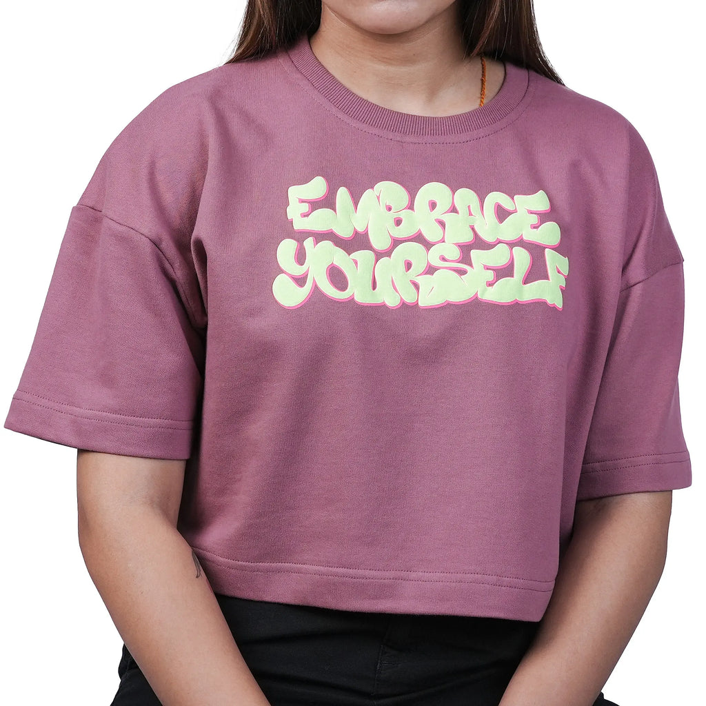 Embrace yourself Oversized Cropped Tee TacT Lifestyle