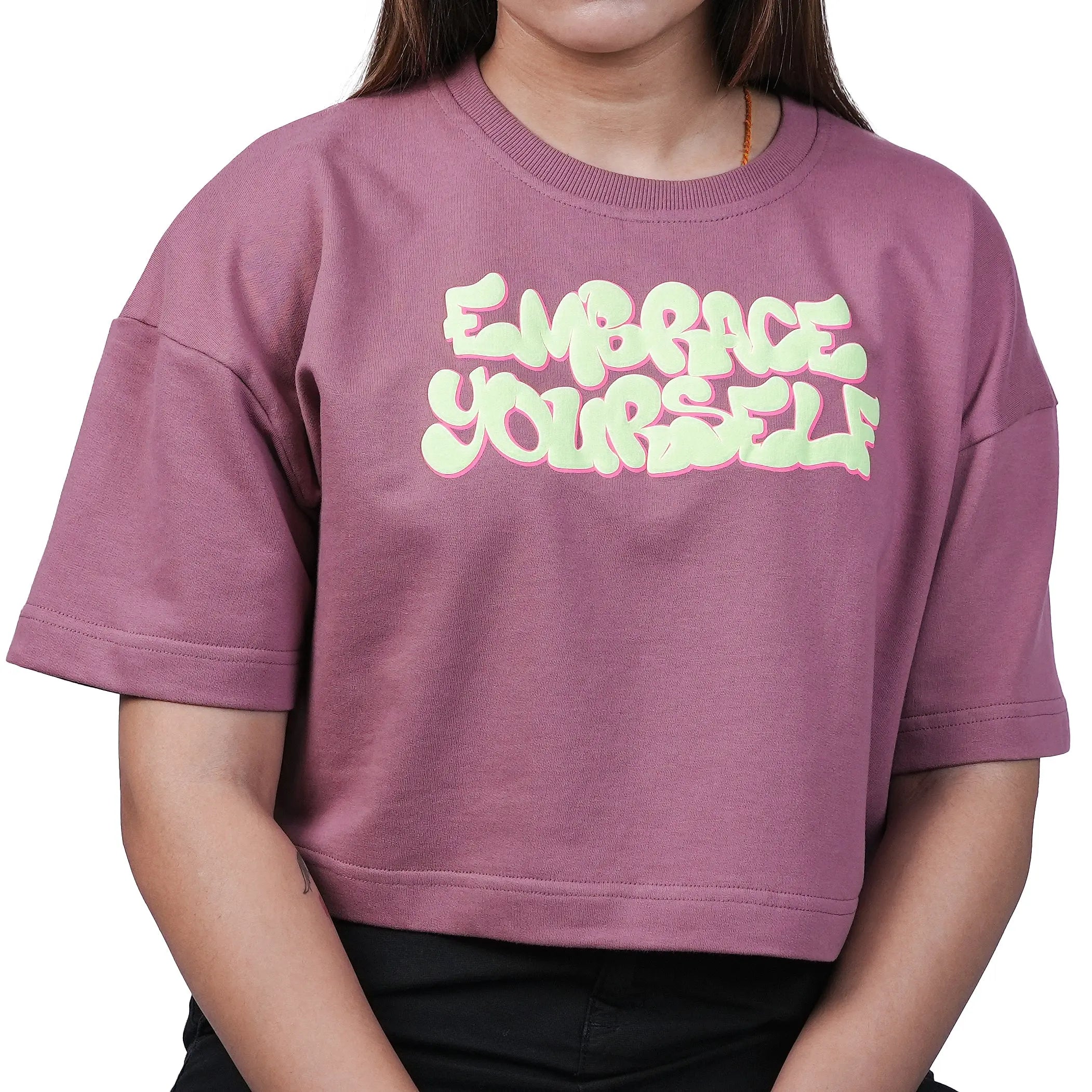 Embrace yourself Oversized Cropped Tee TacT Lifestyle