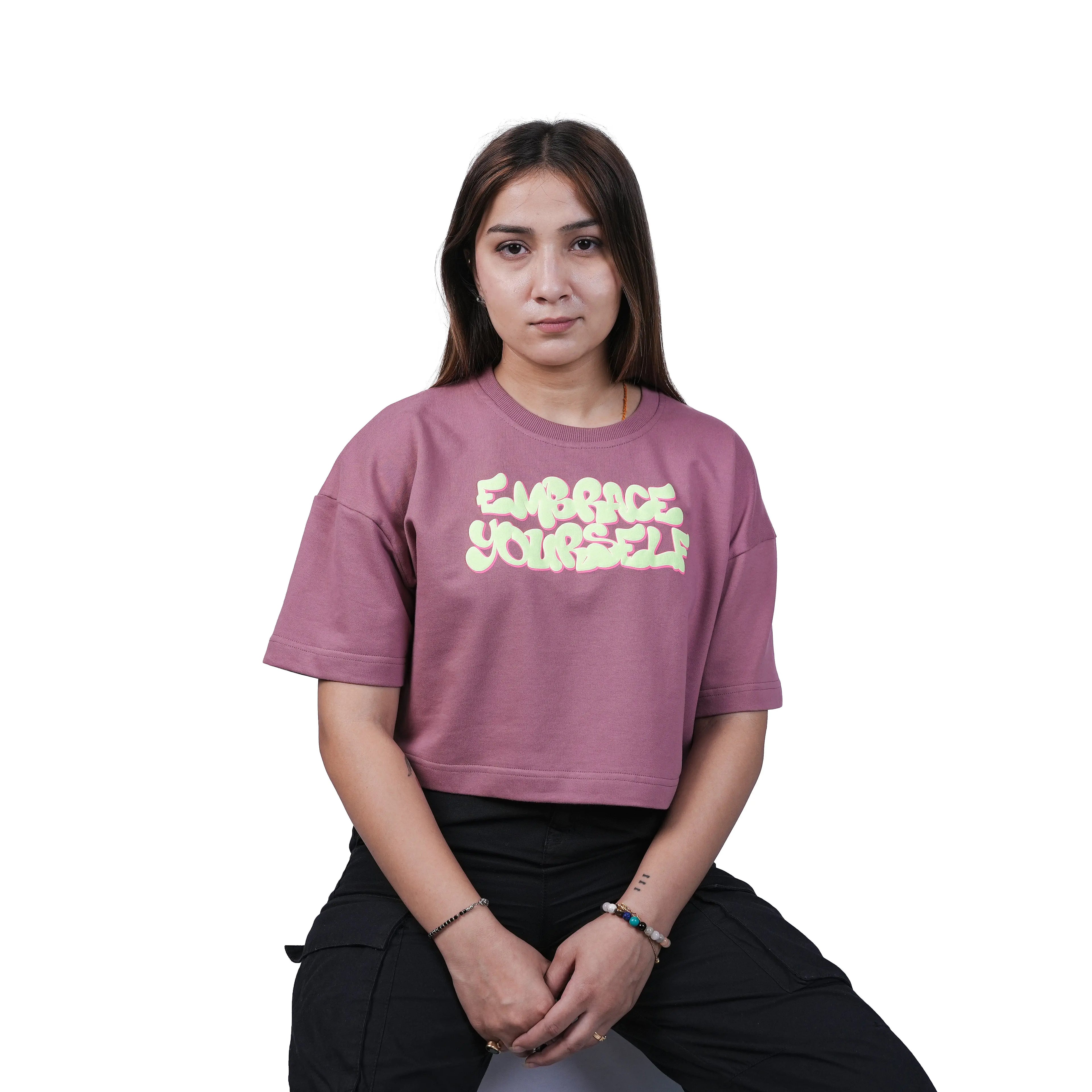 Embrace yourself Oversized Cropped Tee TacT Lifestyle