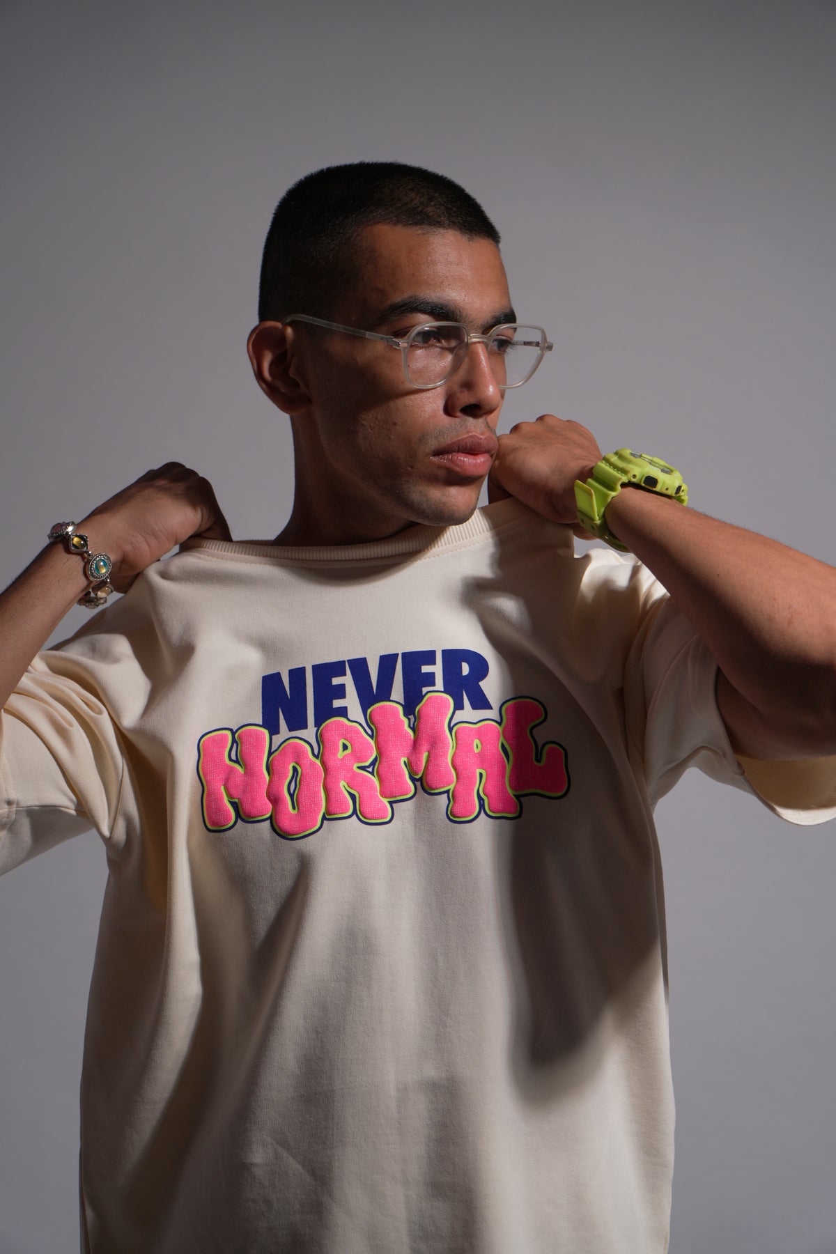 Never Normal Oversized Tee - Fawn