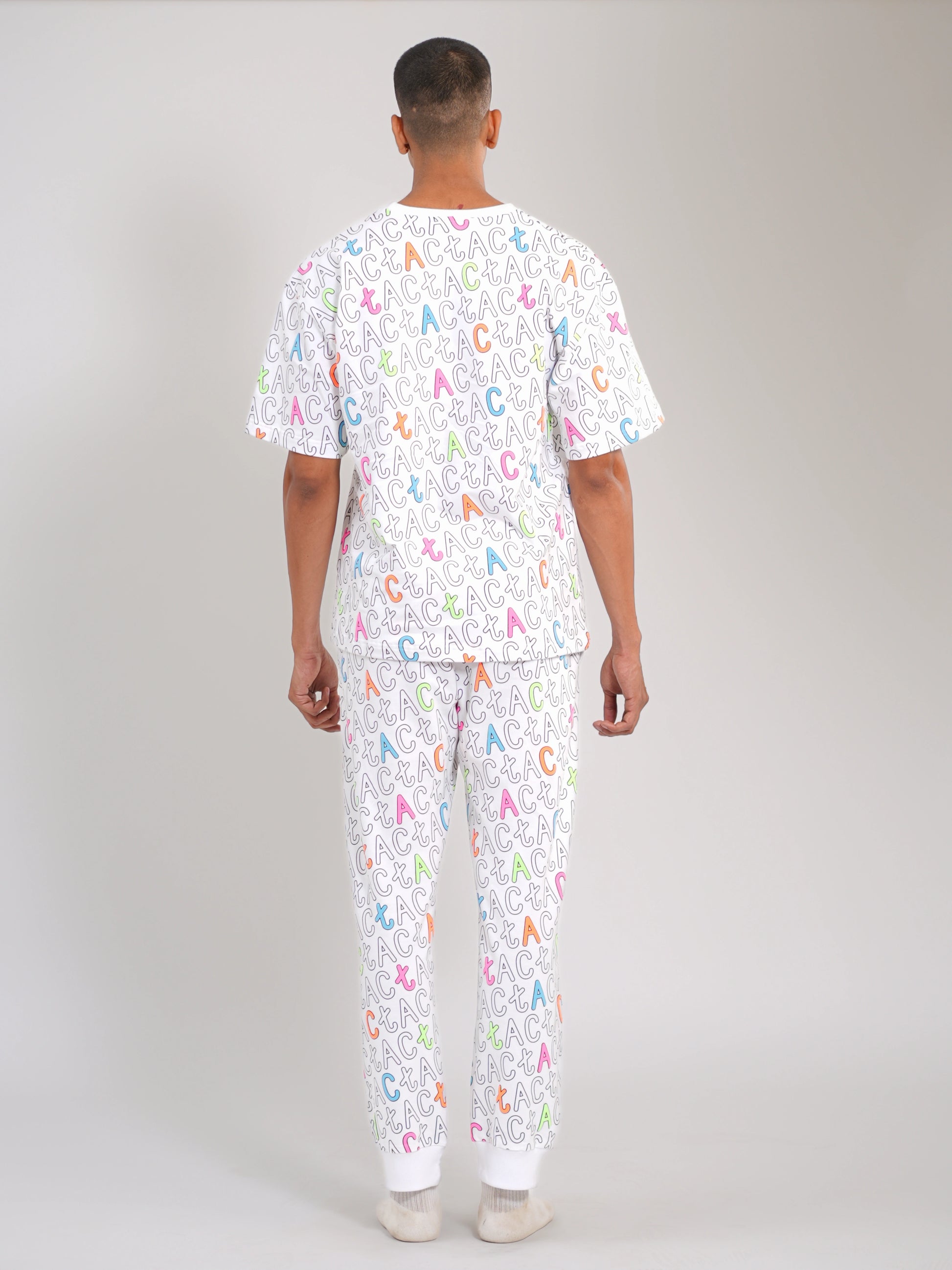 All-Over Signature Oversized Tee - Tactlifestyle 