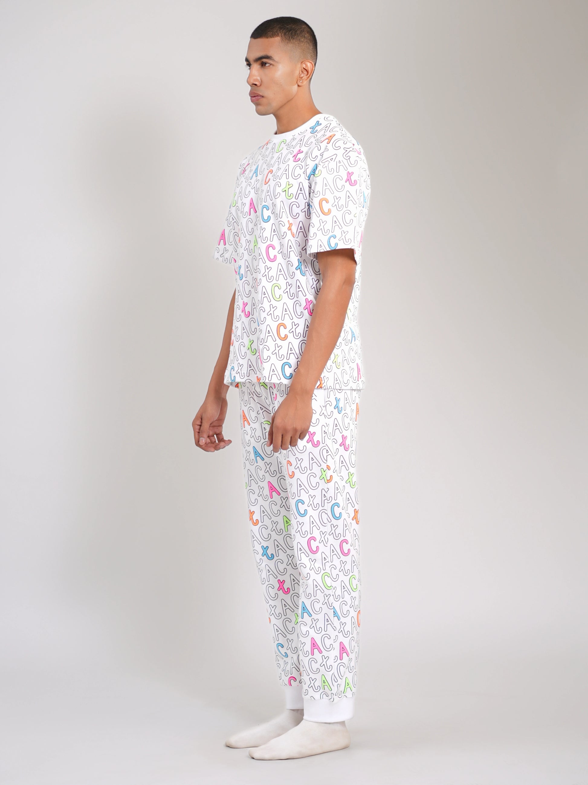 All-Over White Signature Jogger - Tactlifestyle 