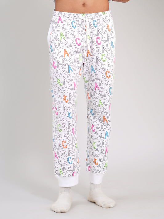 All-Over White Signature Jogger - Tactlifestyle 