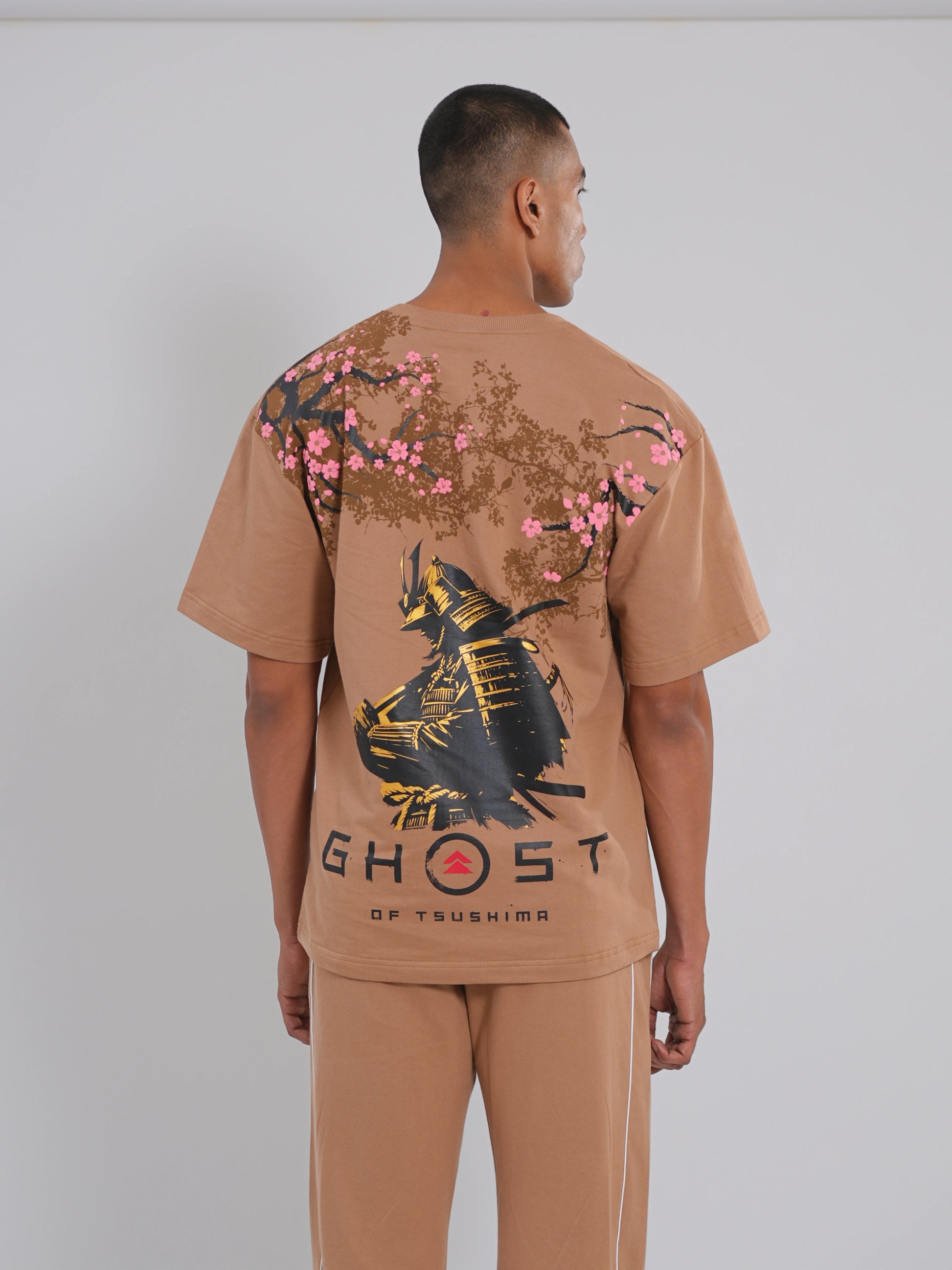 Ghost of Tsushima Oversized Tee (Beige) - Tactlifestyle 