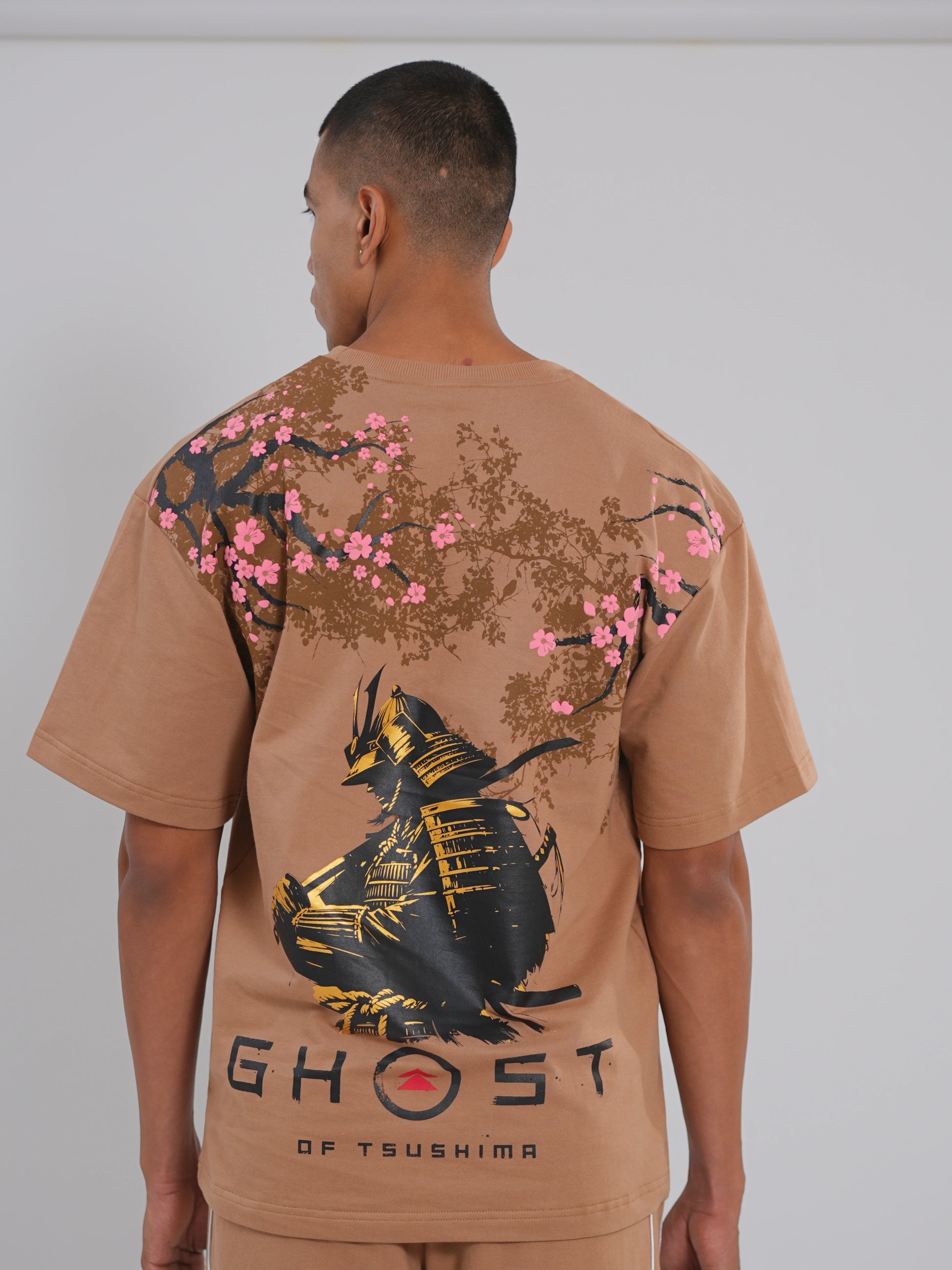 Ghost of Tsushima Oversized Tee (Beige) - Tactlifestyle 