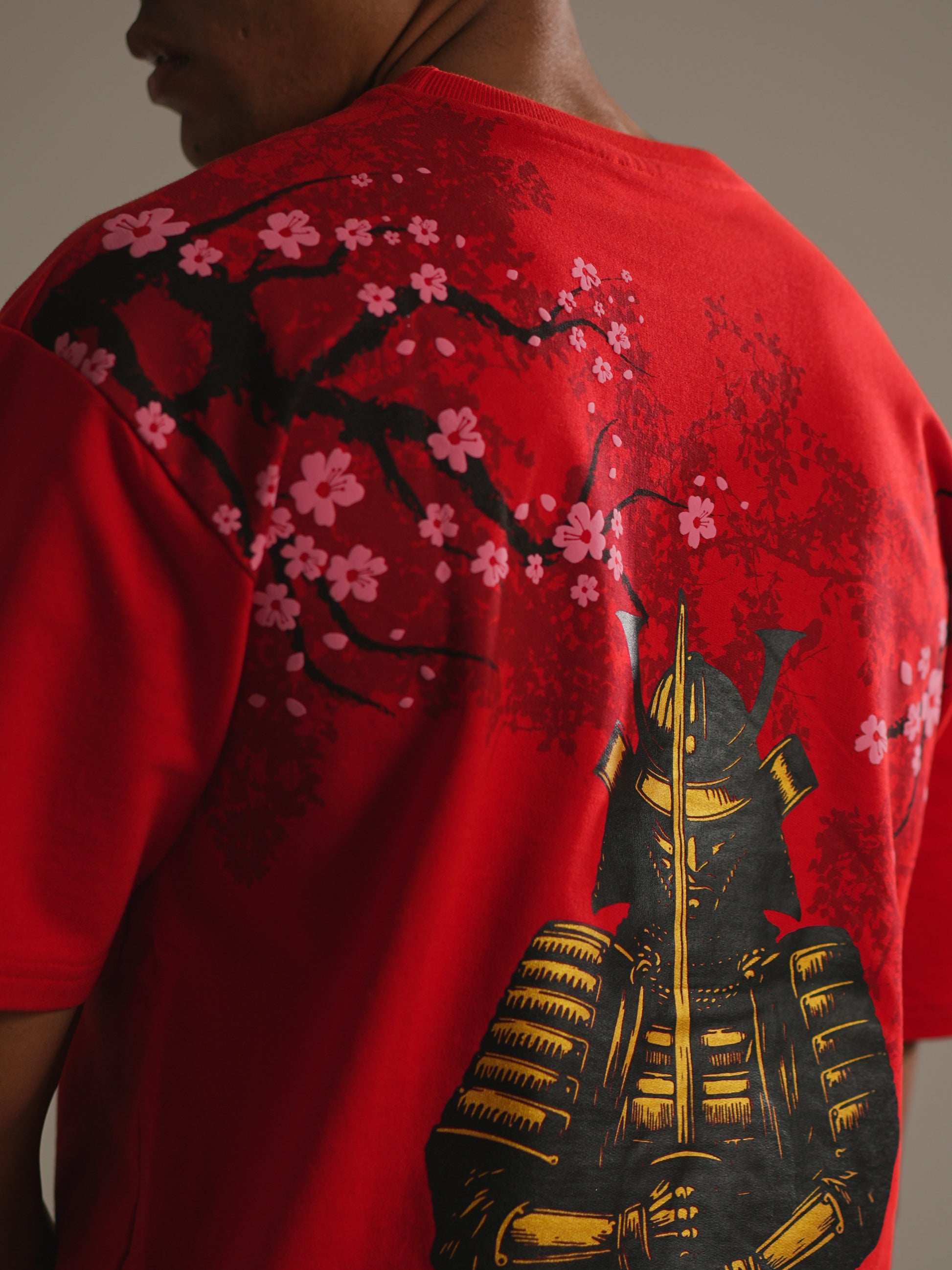 Ghost of Tsushima Oversized Tee (Red) - Tactlifestyle 