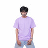 lavender basic oversized tshirt front