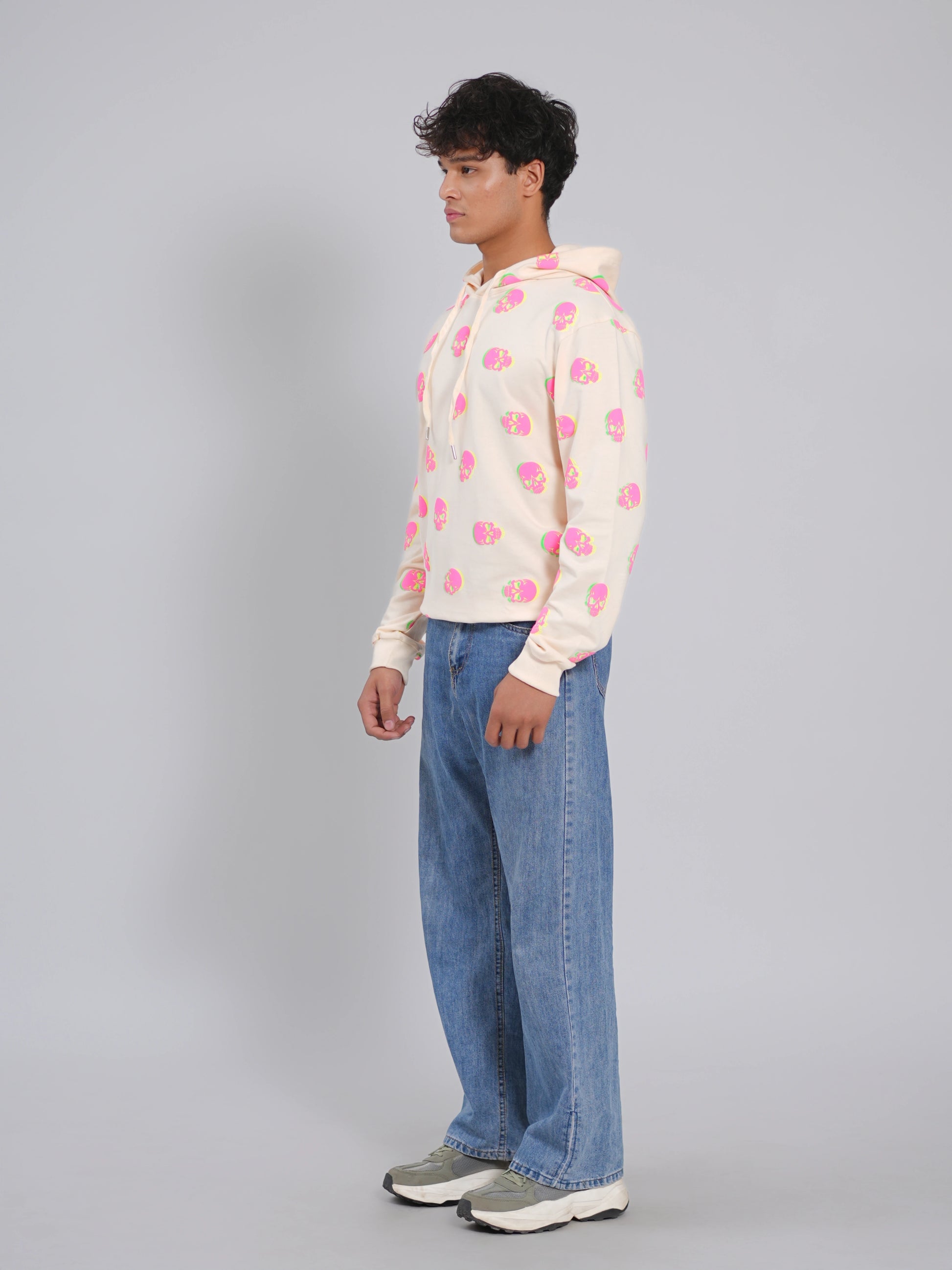 Neon Skull Illusion Hoodie - Tactlifestyle 