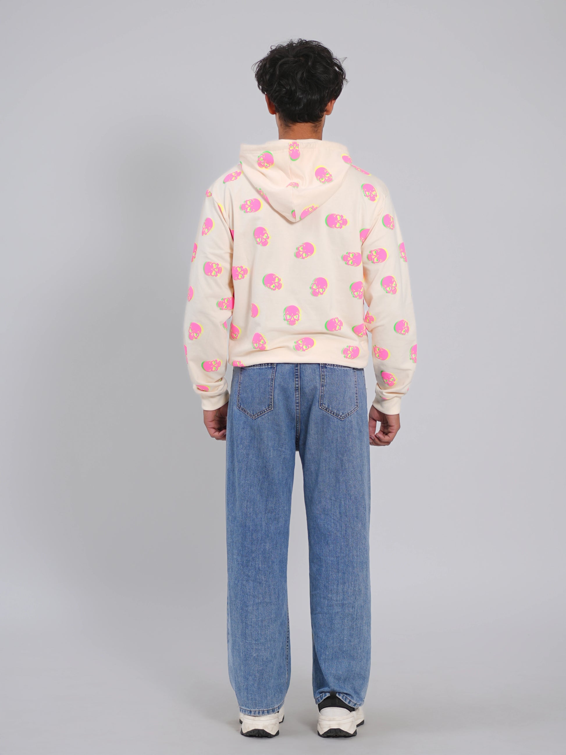 Neon Skull Illusion Hoodie - Tactlifestyle 