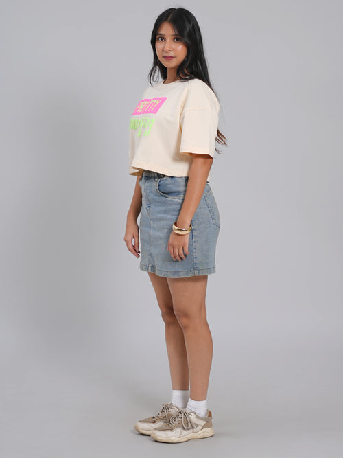 Pretty Annoying Oversized Cropped Tee - Tactlifestyle 
