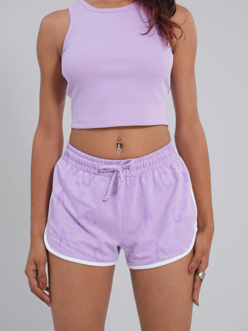 Ribbed Crop Top – Lilac - Tactlifestyle 