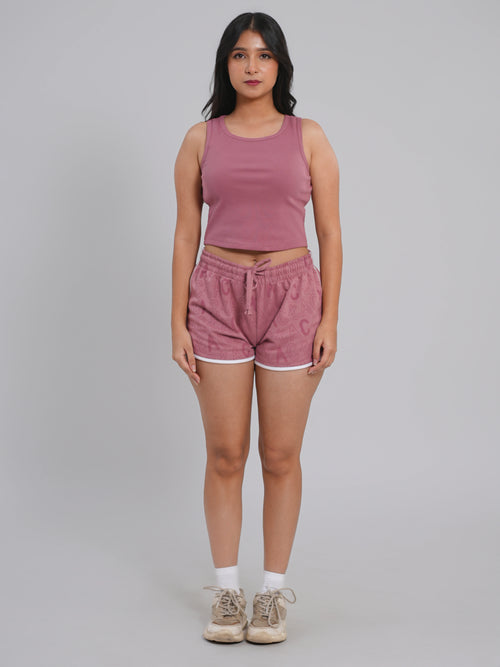 Ribbed Crop Top- Onion - Tactlifestyle 