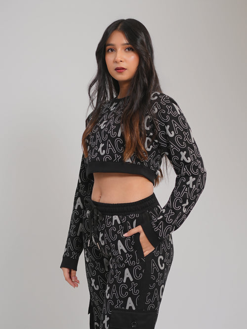 Signature Cropped Sweatshirt - Tactlifestyle 