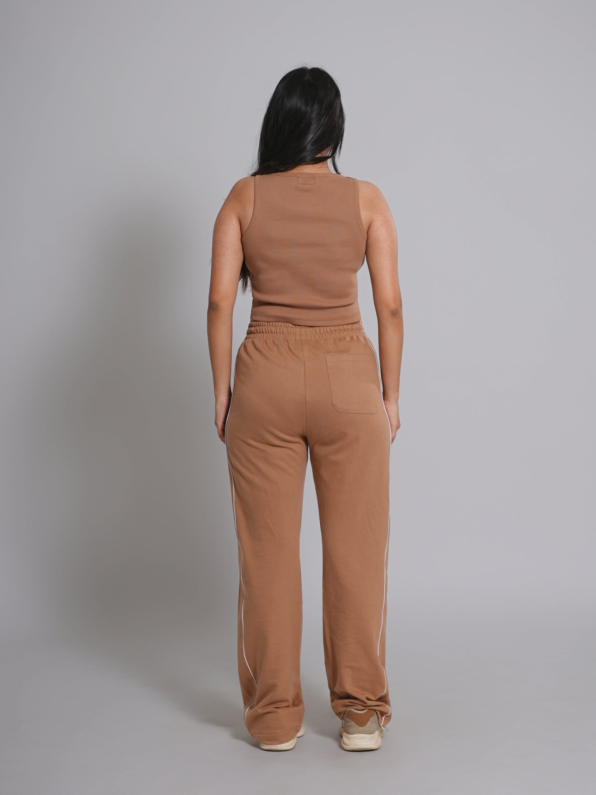 Straight Fit Joggers – Beige - Tactlifestyle 