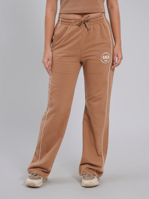 Straight Fit Joggers – Beige - Tactlifestyle 