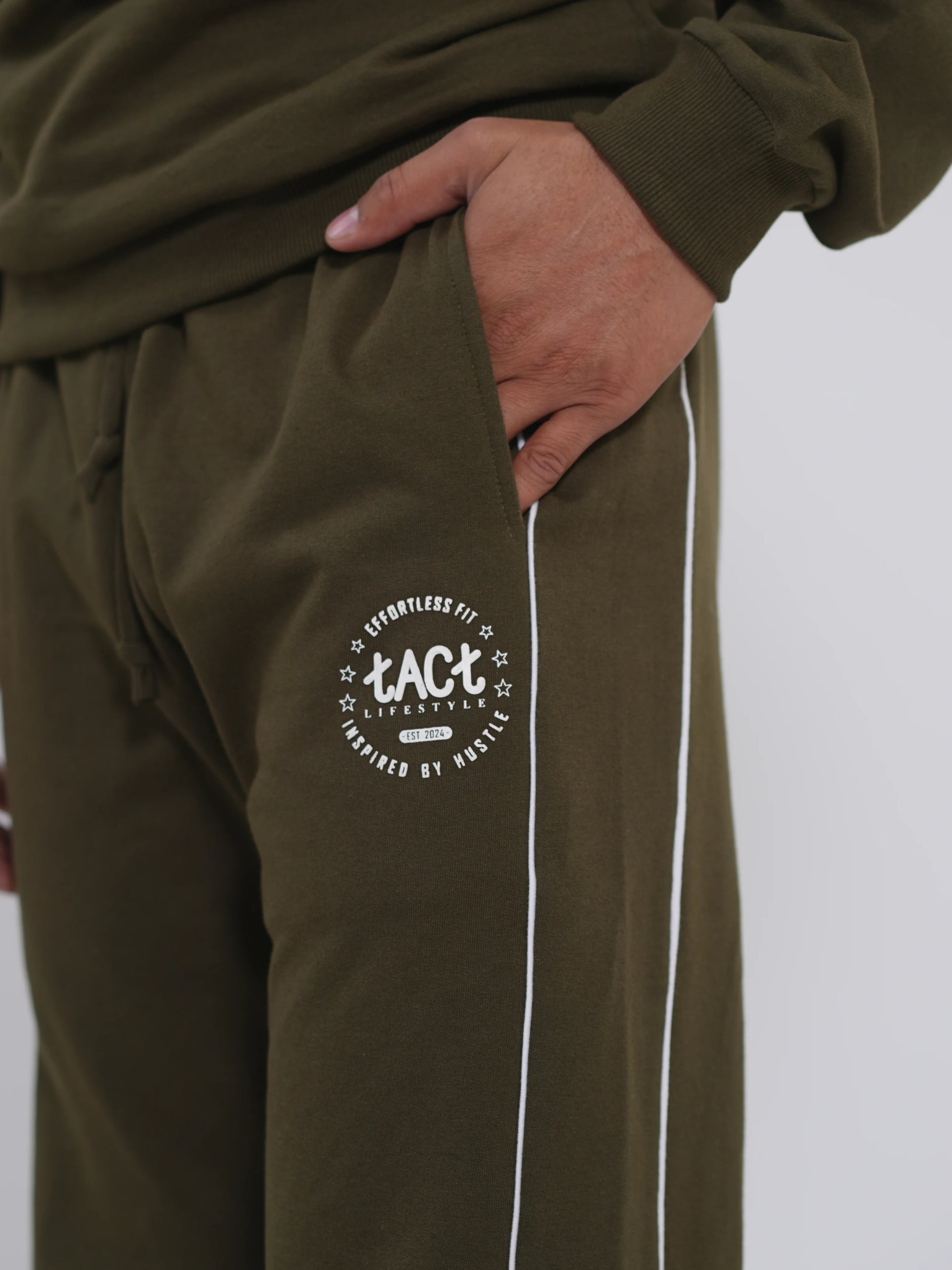 Straight Fit Joggers – Olive Green - Tactlifestyle 