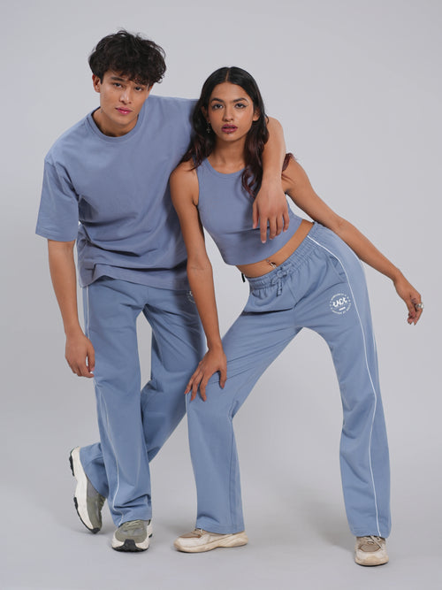 Straight Fit Joggers – Shadow Blue - Tactlifestyle 