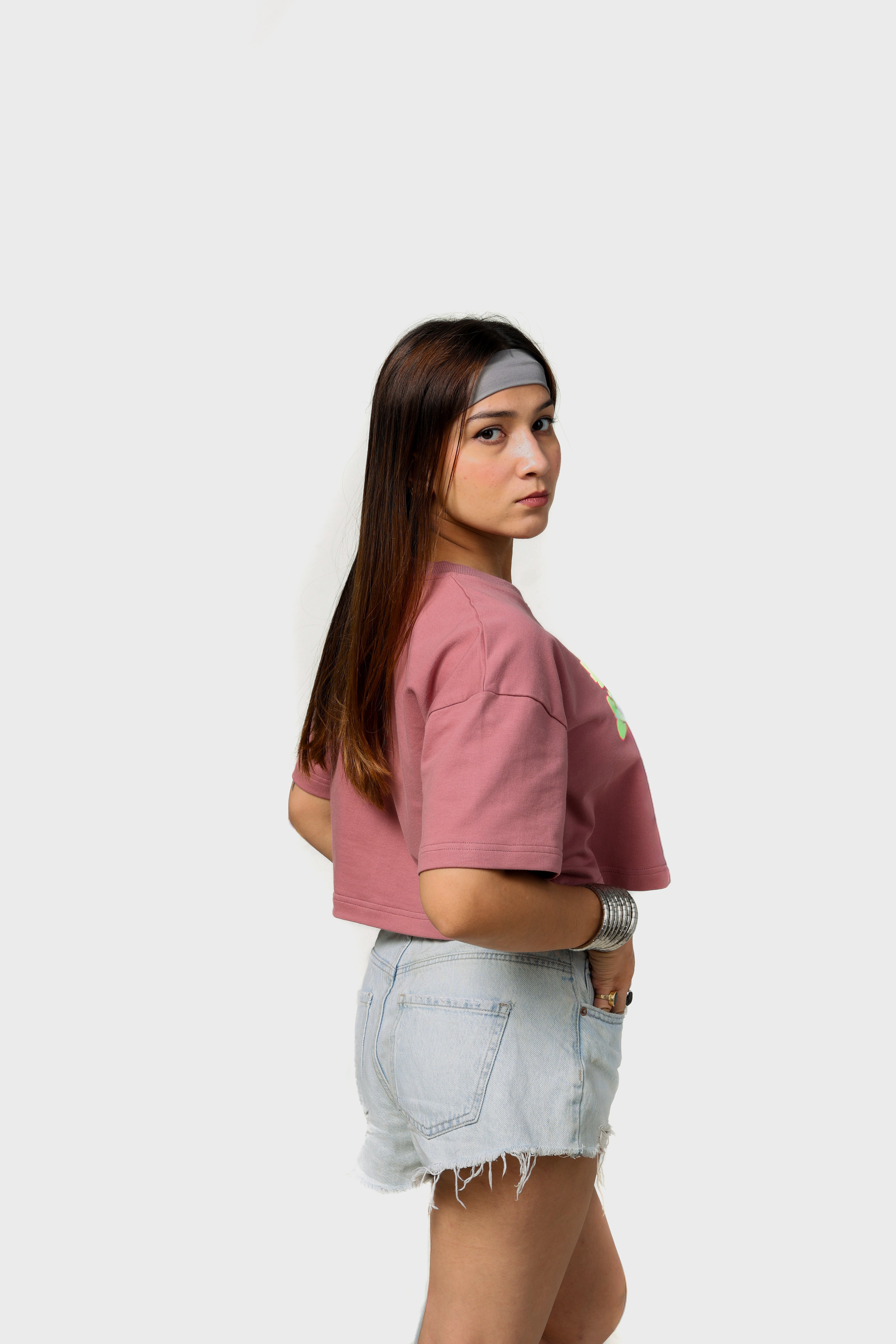 Embrace yourself Oversized Cropped Tee